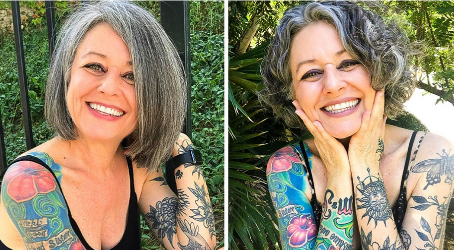 A 58-year-old woman with tattoos tells her story after being criticized for “dressing up like a teenager”